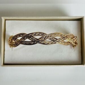 Anne Klein Sophisticated Gold-Tone Braided Bracelet